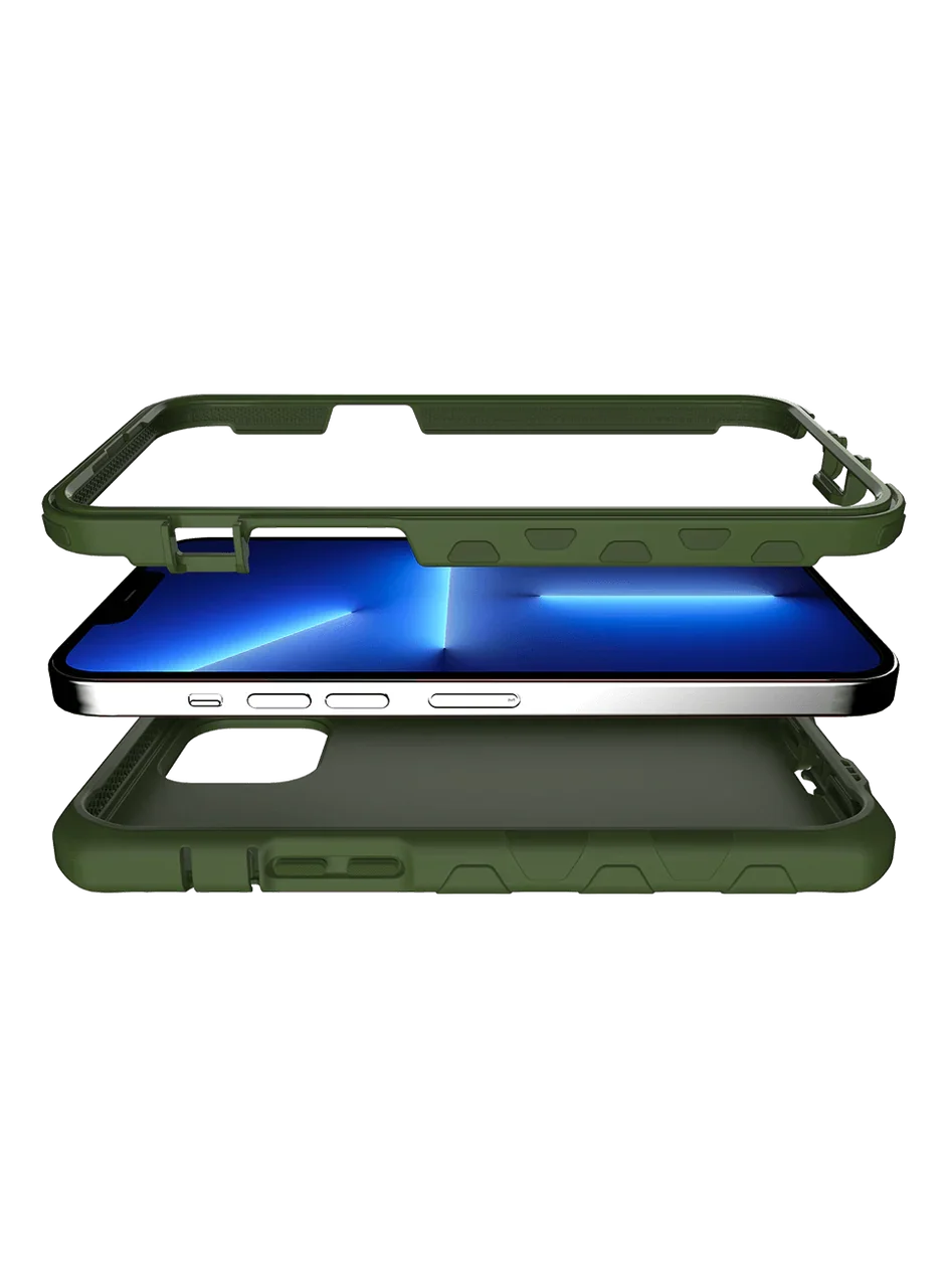 Itskins Supreme Solid iPhone 13 Pro Cover - Olive Green - Tashqila Itskins Supreme Solid iPhone 13 Pro Cover - Olive Green - Tashqila